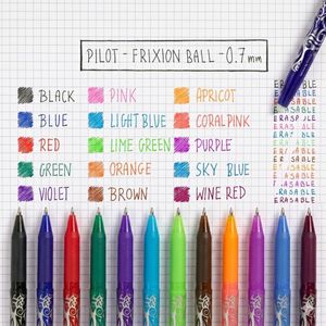 PILOT Frixion Ball Erasable Rollerball Pen Set, Black, Medium Tip, 5-Pack