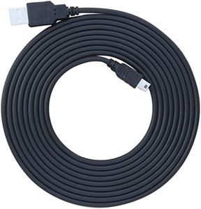 ienza Replacement Camera USB Cable/Data Interface Cable for Canon PowerShot/EOS/DSLR Cameras and Camcorders (Black 10-Ft)