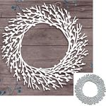 Wreath of Branches Metal Die Cuts,Wedding Tree Flower Leaf Leaves Cutting Dies Cut Stencils for DIY Scrapbooking Album Decorative Embossing Paper Dies for Card Making