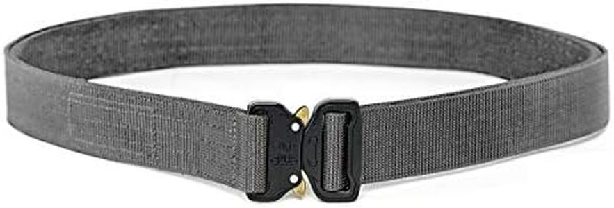 WOLF TACTICAL Heavy Duty Quick-Release EDC Belt - Stiffened 2-Ply 1.5” Nylon Gun Belt for Concealed Carry Holsters