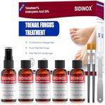 Toenail Fungus Treatment, Treatment Extra Strength with 25% Undecylenic Acid, Fungus nail treatment for Damaged Nails, Discolored, Thick Toenails, Help Nail Grow - (1 Fl Oz/30 ml x 5 Pack)