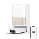 dreame L50 Pro Ultra Robot Vacuum and Mop, 19,500Pa Suction, Smart Obstacle Avoidance and 360° Navigation, HyperStream Detangling DuoBrush, Auto-Empty and Mop Self-Cleaning, White