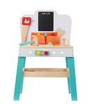 Lelin 34PCS Wooden Wood Workbench Childrens Kids Workstation Work Tool Diy Desk Suitable For Ages 3+