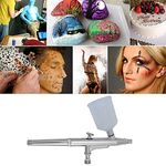 FTVOGUE Airbrush Kit JP-131T Gravity Feed Double-Action Trigger Air-Paint Control Large Capacity Cup for Artist Painting Cake Decorating