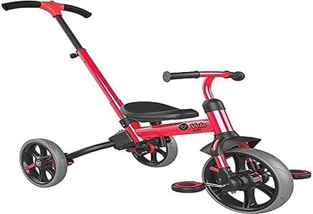 Yvolution Y Velo Flippa 4-in-1 Toddler Trike to Balance Bike | Ages 2-5 Years (Green)