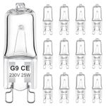 AUZOSL G9 Halogen Bulbs 25W - Bright G9 Light Bulbs (Pack of 12) - Energy Efficient Replacement for G9 25W Bulb - Long-Lasting Lighting Solution (25, Watts)