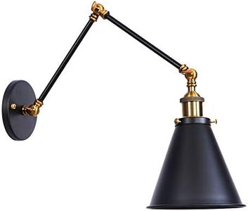 Vintage Wall Lights Industrial Swing Arm Wall-Sconce E27 Wall-Lamps Fixtures Brass Black
