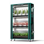 MARS HYDRO 2025 Plant Stand with Grow Lights,4-Tier Plant Shelf with 6 Full Spectrum LED Lamps (150W, 3ft) & Grow Tent | for Vegetables, Seedlings, Plant Growth | 5000K, 37×14×59''