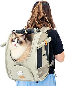 Adventure Cat & Small Dog Carrier Backpack (Grey Green)