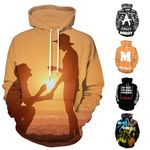 Busparst Custom Hoodies Design Your Own Personalized Hoodies with Photo Customized Hooded Sweatshirt for Man Women Team