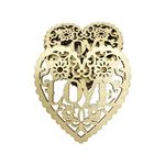 MILISTEN 20 Pcs Valentines Day Wooden Heart Ornaments Hanging Love Heart Shaped Cutouts Wood Heart Tags Embellishment Wedding Party Decoration