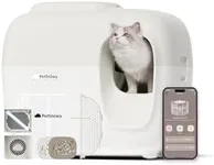 PetSnowy (2024 Premium Version with Mini Mesh) Snow+ Self Cleaning Automatic Litter Box with Zero Odor TiO2 System Automatic Cat Litter Box Self Cleaning for 3.3-20 lbs