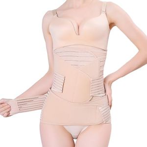 3 in 1 Postpartum Belly Band Wrap For Pregnancy C Section Post Party Recovery Binder Waist Trainer Girdle for Women Shapewear(XXL)