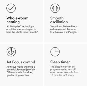 Dyson Hot+Cool Fan Heater – AM09, White