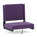 Flash Furniture Grandstand Comfort Seats by Flash with Ultra-Padded Seat in Dark Purple