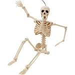 JOYIN 24”(60.9 cm) Halloween Skeleton Pose-N-Stay Full Body Plastic Bone with Posable Joints for Halloween Party Decoration Photo Prop Indoor and Outdoor