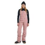 Burton Womens' Reserve 2L Waterproof Stretch Snow Bib Pants (Standard, Large, Powder Blush)