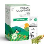 TeaFit Premium Zero Sugar Instant Cardamom Tea Pack of 10 Sachets (140gm) | Cardamom Tea Premix | Diabetic Friendly | Instant Milk Tea Premix | Ready to Drink | Instant Tea Premix | Tea Powder