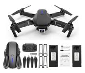 JUGUTEE E-88 Drone-with-1080P-Camera-2-Batteries-One-Key-Take-Off-Land-Altitude-Hold-Automatic-Avoidance-Obstacles-360°-Flip-With-Aerial-Photography-Drone-Multicolor