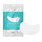 100pcs Disposable DIY Cosmetic Paper Sheet by Project E Beauty | Eye Zone Shaped| 100% Cotton Mask | DIY Under Eye Mask | Toner, Moisturizer & Serum Sheets | For Spa & Salon Use | White