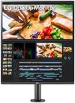 LG Electronics 28MQ780-B.AEK DualUp Monitor, Nano IPS Display, HDR10, USB Type-C, Ergonomic Stand with C-Clamp, Black, 28 Inch, 5ms, 16:18, SDQHD (2560 x 2880 px), DCI-P3 98 Percent