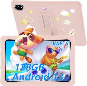 DOOGEE U10 Kid Tablette Enfants Android 13, Tablette 10.1 Pouces IPS HD, Tablettes Tactiles Quad Core 9 Go +128 Go(TF 1 to), Tablet Widevine L1 WiFi6, Matériau en Silicone Alimentaire