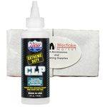 Lucas Extreme Duty CLP All-in-one Gun Cleaning Solvent with 40-50 WM Quality Cotton Patches for 9mm to .45 Caliber