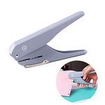 Fromthenon Mushroom Discbound Hole Punch Puncher Handheld DIY Paper Cutter with Ruler for Disc Ring Planner T-Type Craft Machine Offices School Stationery