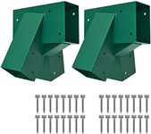 BeneLabel 2 Pack Swing Mounting Brackets, Heavy Duty Steel Triangle Hardware Set DIY Kit for Hanging Swing Beam & Leg