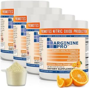 L-ARGININE PRO | 5,500mg L-Arginine Plus L-Citrulline 1,100mg Orange Powder Drink Mix Supplement for Increased Nitric Oxide Production
