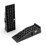 TOWKING Car Ramps for Oil Changes and Lift, High Profile, 2pcs, Black, PP Material, 13000 lbs Capacity, 7" Lift Height