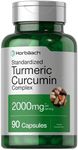 Turmeric Curcumin with Bioperine | 2000 mg 90 Capsules | Non-GMO, Gluten Free Supplement | by Horbaach