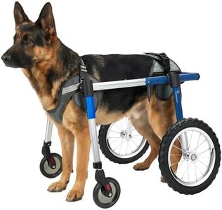 Virbraroo Dog Wheelchair 4 Wheels for Full-Body Support, Dog Wheelchair for Back Legs & Front Legs, All-Terrain Tires, Aluminum Alloy Frame