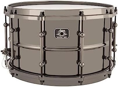Ludwig Universal Black Brass Snare Drum 8x14" - Polished with Diecast Hoops (LU0814)