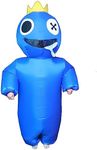 Blue Rainbow Friends Costume Inflatable Halloween Cosplay (kids height 100-155cm)