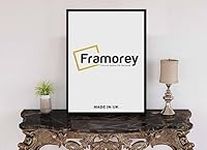 FRAMOREY Thin Matt Black Poster Frame, Wooden Effect Photo Frames, 17x11 Inch Size Picture Frames, Wall Display Hanging Frames, Photo Print Frames