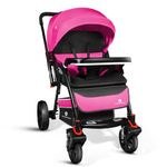 StarAndDaisy Colossal Stroller / Baby Trolley For 0 To 5 Year Baby With Super Big Rear Wheel / Stroller For Baby Boy Girl 0 To 5 Years 5-Point Safety Belt, Reversible Handle. (Pierre), Clossal-Pink