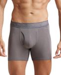 Jockey Men's Rayon Blend Regular Boxer Briefs (Pack of 1) (HG17_Gunmetal_XL)