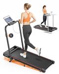 Foldable Walking Pad with Incline, Treadmill for Home & Office 4 in 1, 2.5HP Under Desk Treadmill, Portable Foldable Compact Treadmills Silent Remote Control, App & LED Display, Installation-Free