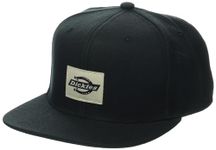 Dickies Men's Mid Pro Flat Brim Hat, Black, One Size