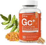 Essential Elements Glucosamine Chondroitin MSM Boswellia Serrata Hyaluronic Acid Supplement Joint Support Antioxidant Supplement for Flexibility - 90 Capsules