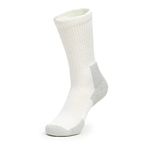 Thorlos XJ Max Cushion Running Crew Socks, White/Platinum, Medium