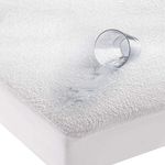 HIGH LIVING Highliving Waterproof Terry Towel Mattress Protector (4FT)