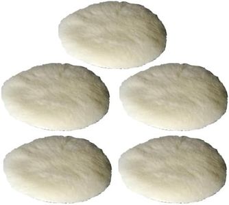 Ludwiglacke Lot de 5 capuchons de polissage en peau d'agneau 150 mm