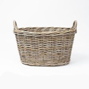 Camden Large Tapered Oval Cane Wicker Basket