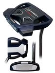 TaylorMade Spider Tour Navy Putter, No Sightline, Single Bend (35 Inch)