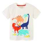 Winzik Toddler Boys’ T-Shirts, Boys Tees, Boy Short Sleeve Cotton Tshirt, Kids Dinosaur Casual Tops 2T (18-24 Months, 34#)