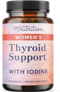 Thyroid Support for Women | Iodine Supplement with Selenium, Zinc, Ashwagandha & Vitamin B12 | Supports Energy, Cellular Health and Hormone Balance for Women | Thyroid Support Complex | 60 Ct.