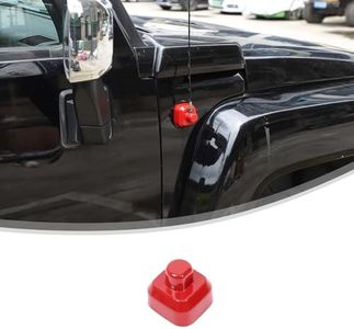 Antenna Base Cover Trim Compatible with Hummer H3 H3T 2005-2009 Accessories, Car Body Side Antenna Base Cap Bezel Housings Protector, Antenna Bracket Stud Cap Decor for 15114227, ABS (Red)