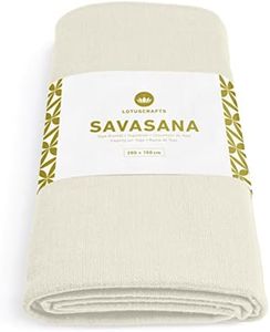 Lotuscrafts Coperta Yoga Savasana in Cotone [200 x 150 cm] - Resistente e Durevole - Coperta per Yoga - Coperta Cotone da Meditazione - Telo Yoga - Coperte Yoga - Yoga Blanket